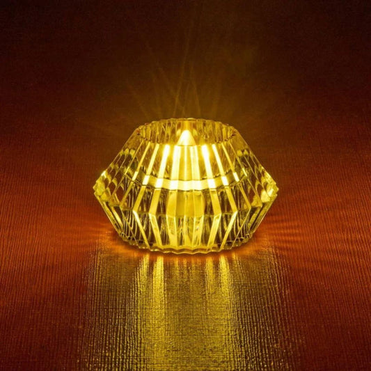 Decorative Led Crystal Diamond Candle (Pack of 2)