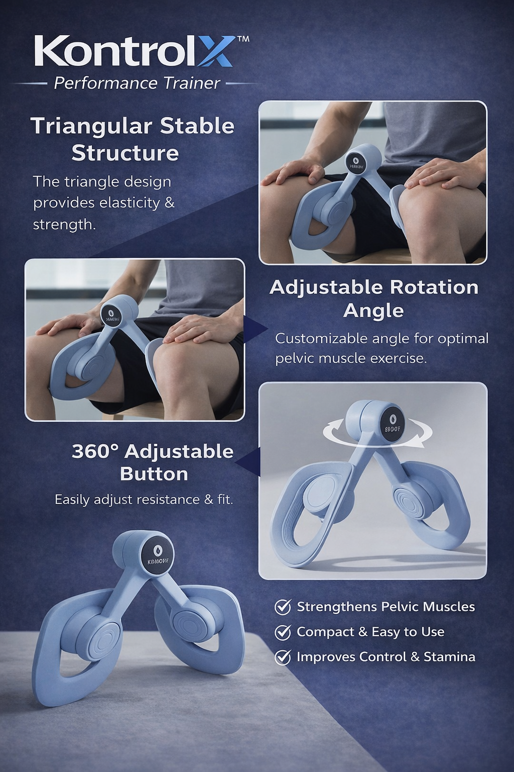 KontrolX™ Performance Trainer Thigh and Pelvic Floor Trainer